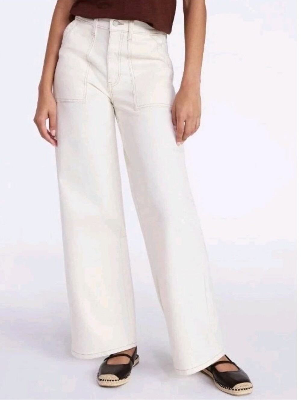 Time And Tru Wide Leg Utility Jeans Sz 14